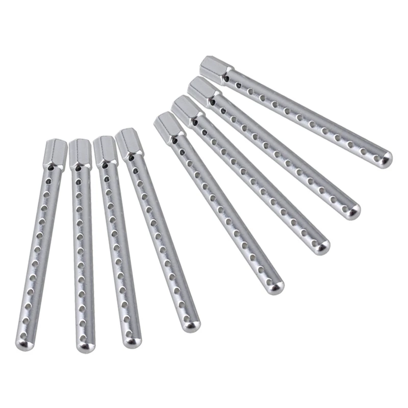 

8PCS 102037 Silver Aluminum RC1:10 Alloy Body Post Mounts For HSP Road Racing Model Car Upgrade