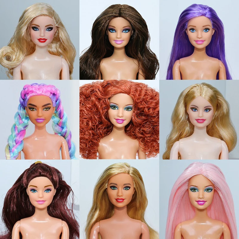 Ful Curly Hair Variety Skin Toys For Girls Bonecas