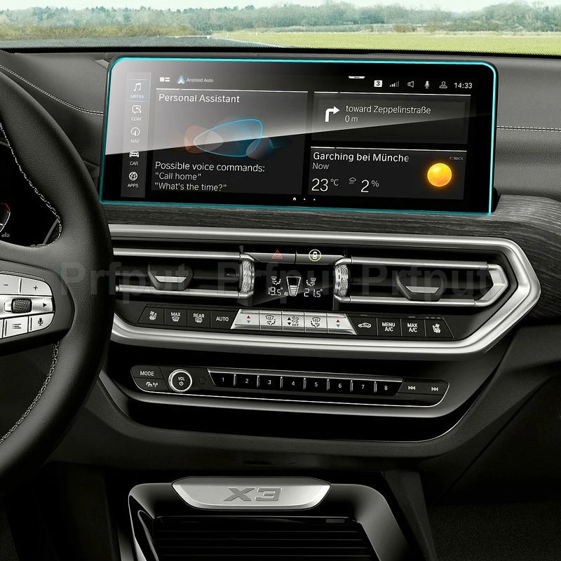 

Защитная пленка для экрана из закаленного стекла для BMW X3 2022, автомобильное радио, GPS-навигация, аксессуары для интерьера