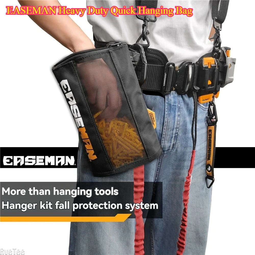 Фото Сверхмощная быстроподвесная сумка EASEMAN — сетчатая видимая сумка-органайзер для инструментов электрика №1