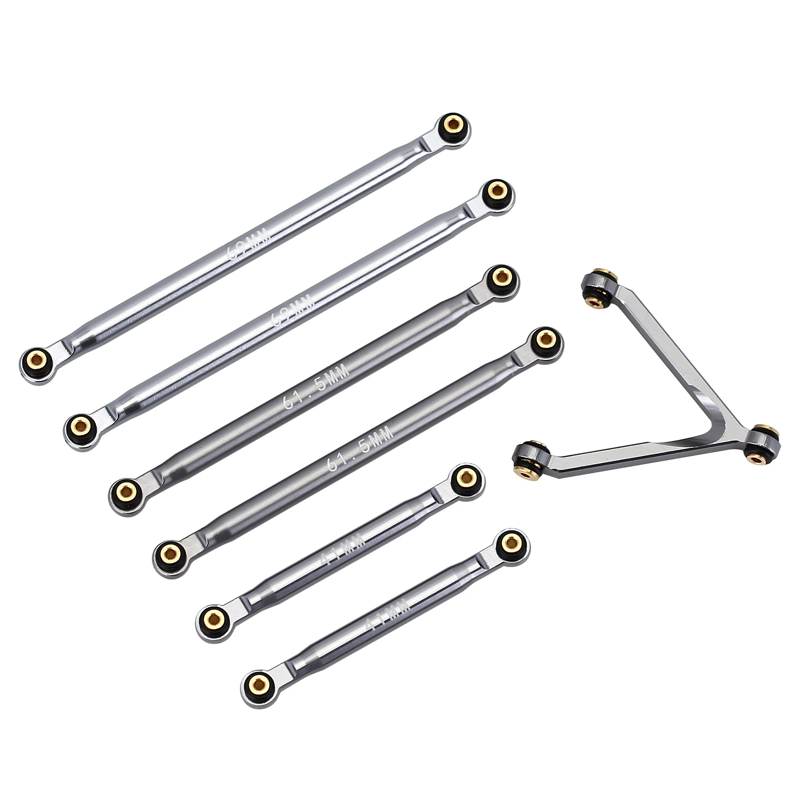 

CNC Aluminum Chassis Links for 1/24 RC Crawler Car LWB 133.5mm Axial SCX24 Deadbolt AXI90081 B17 AXI00004 Upgrade Part