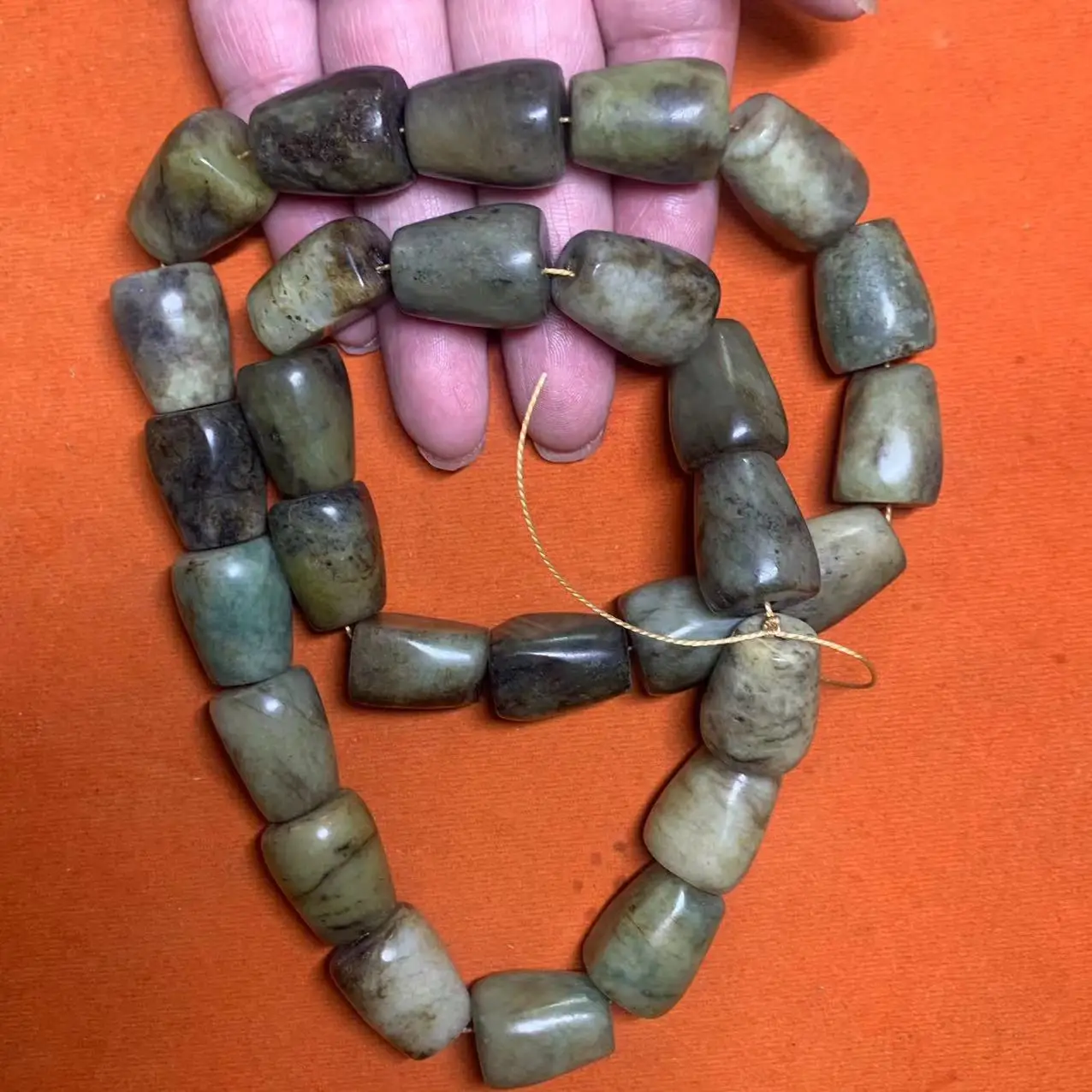 1pcs/lot natural hetian ancient jade handmade necklace happiness longevity auspicious blue white grease luster gem jewelry taki