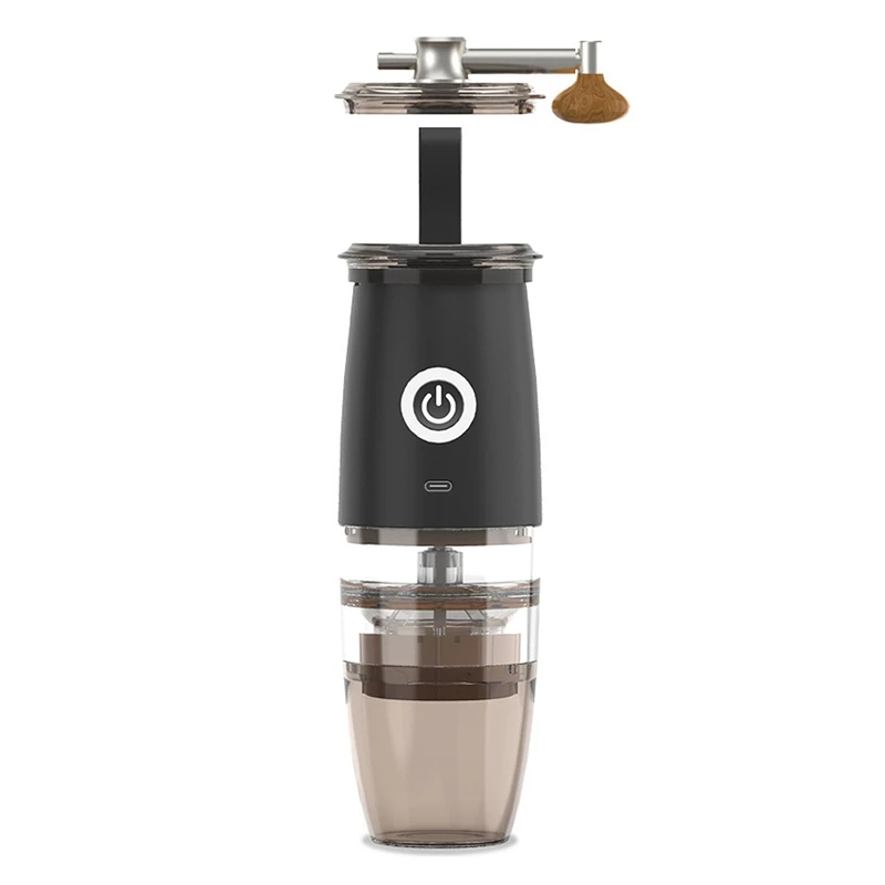 

Portable Burr Coffee Grinder, 2 In 1 Manual Electric Coffee Bean Grinder With 5 Modes For Espresso Drip Pour Over