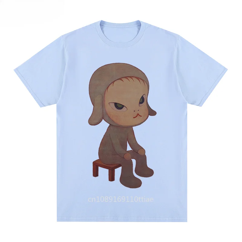 Футболка Yoshitomo мужская хлопковая без сна с мультяшным рисунком ночного сиденья