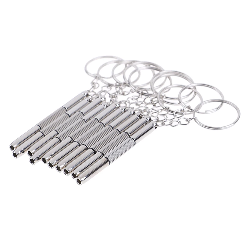 

10pcs 3 in 1 Steel Eyeglass Screwdriver Sunglass Watch Repair Kit with Keychain Portable Screwdriver Hand Tools Set