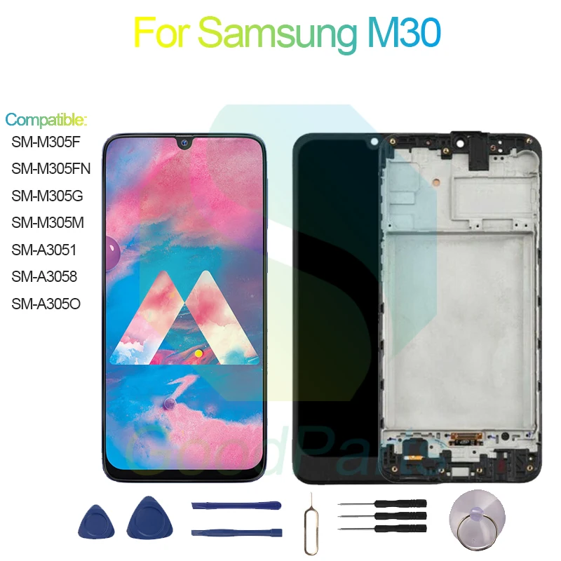 Сменный сенсорный ЖК-дисплей 2340*1080 с цифровым преобразователем в сборе для Samsung M30