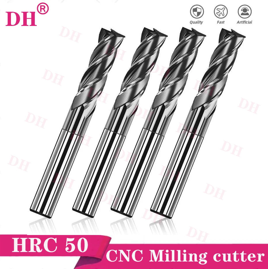 

Торцевая фреза DH 4 флейты вольфрамовая HRC55 1-20 мм