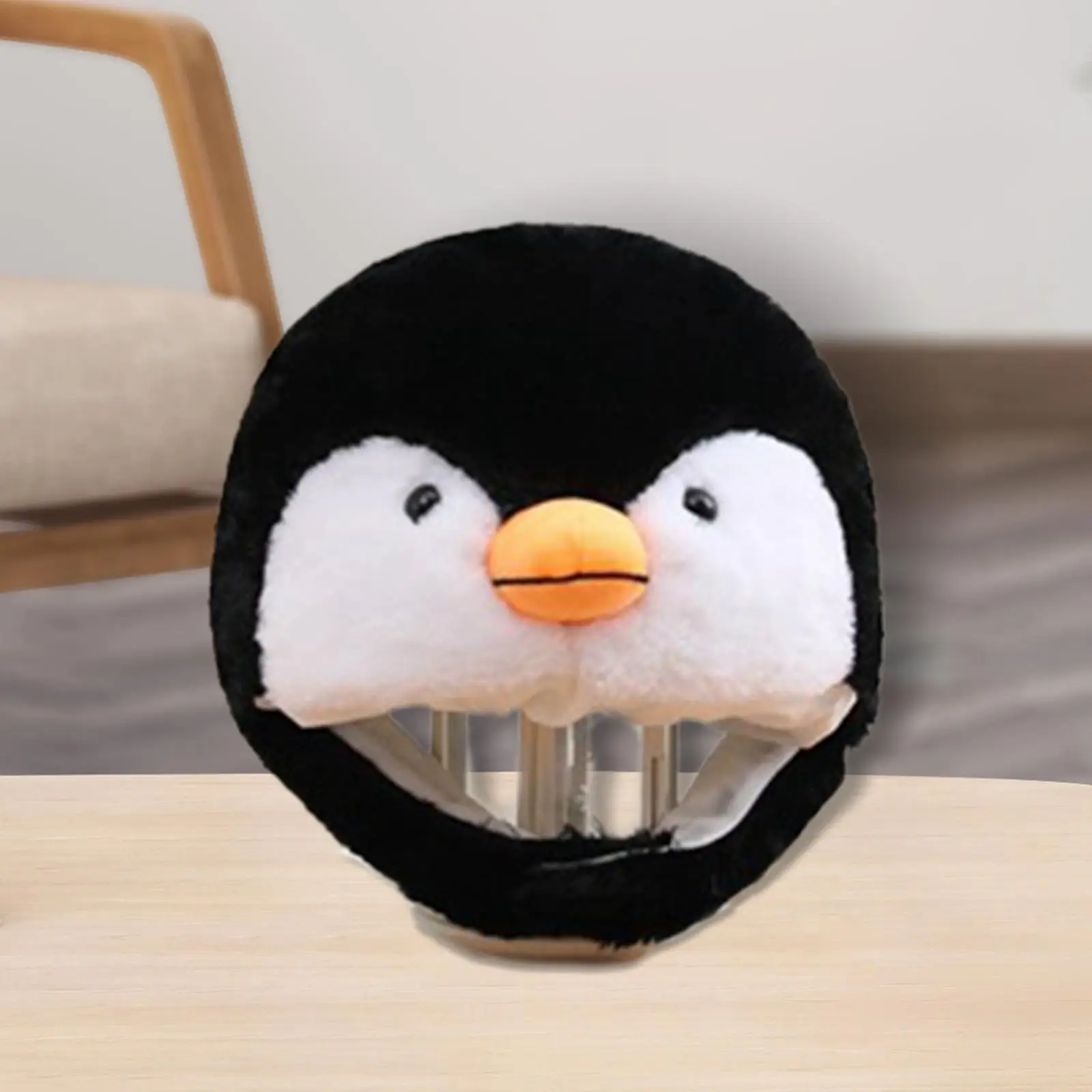 

Cute Penguin Plush Hat Ski Hat Beanie Soft Aviator Style Funny Hats Photo Props