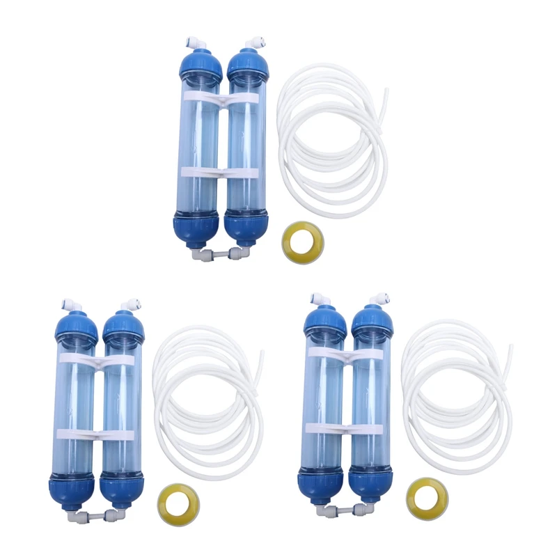 

Hot Water Filter 6Pcs T33 Cartridge Housing DIY Shell Filter Bottle 12Pcs Fittings Water Purifier For Reverse Osmosis System