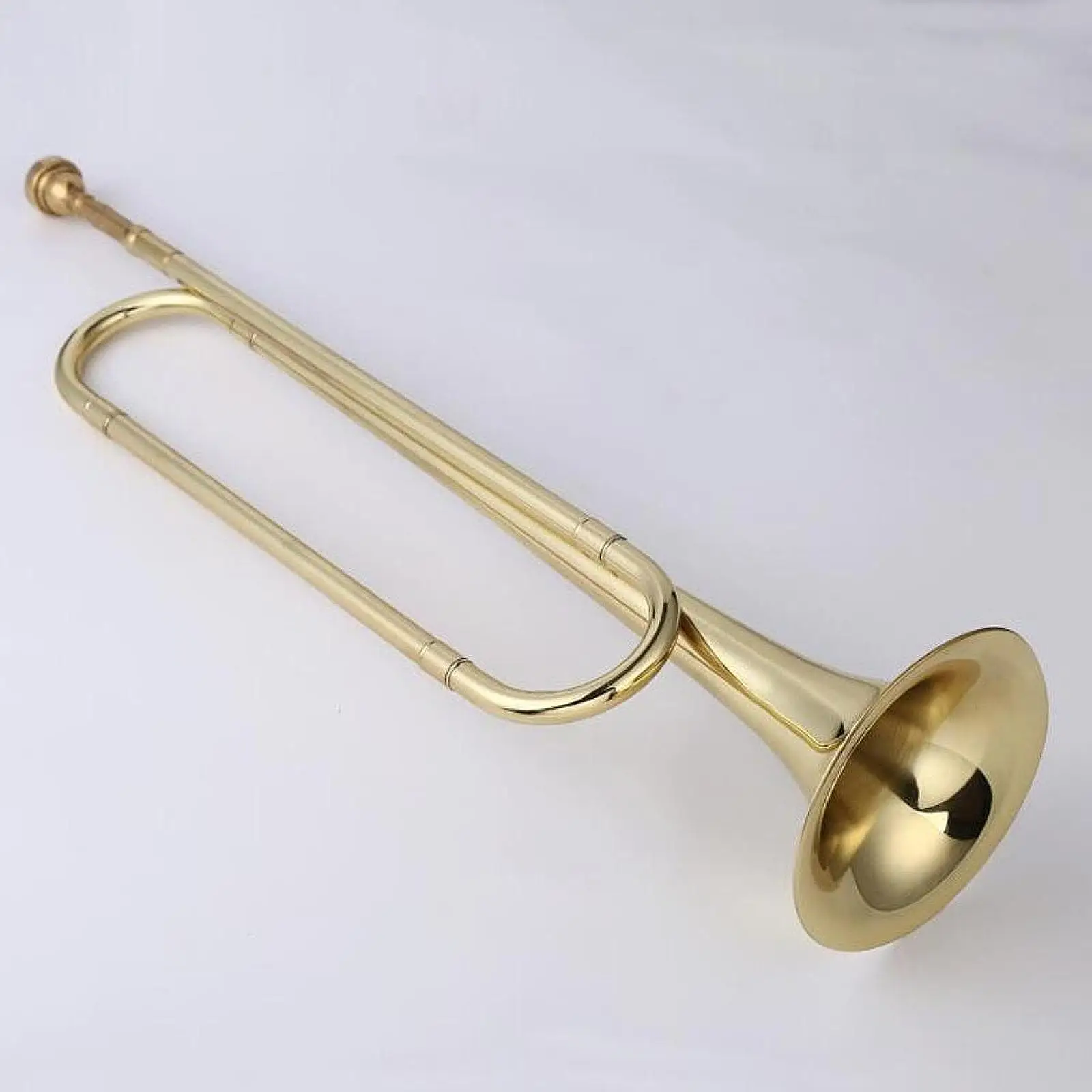 B Flat Bugle Brass Scout Classic Professional Trumpet Marching for Orchestra Band Stage Performance Adults