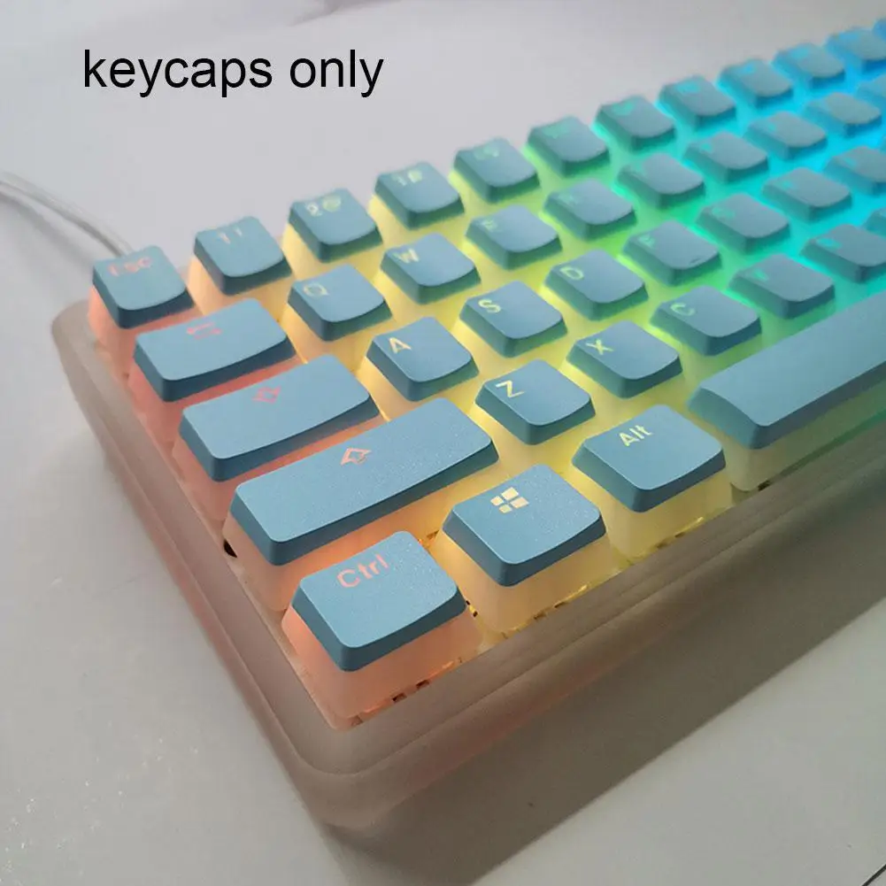 

Pudding Keycaps Double Shot Color PBT Keycap Set PBT Sublimation OEM Backlit Keycaps Mechanical Keyboards With Translucent Layer