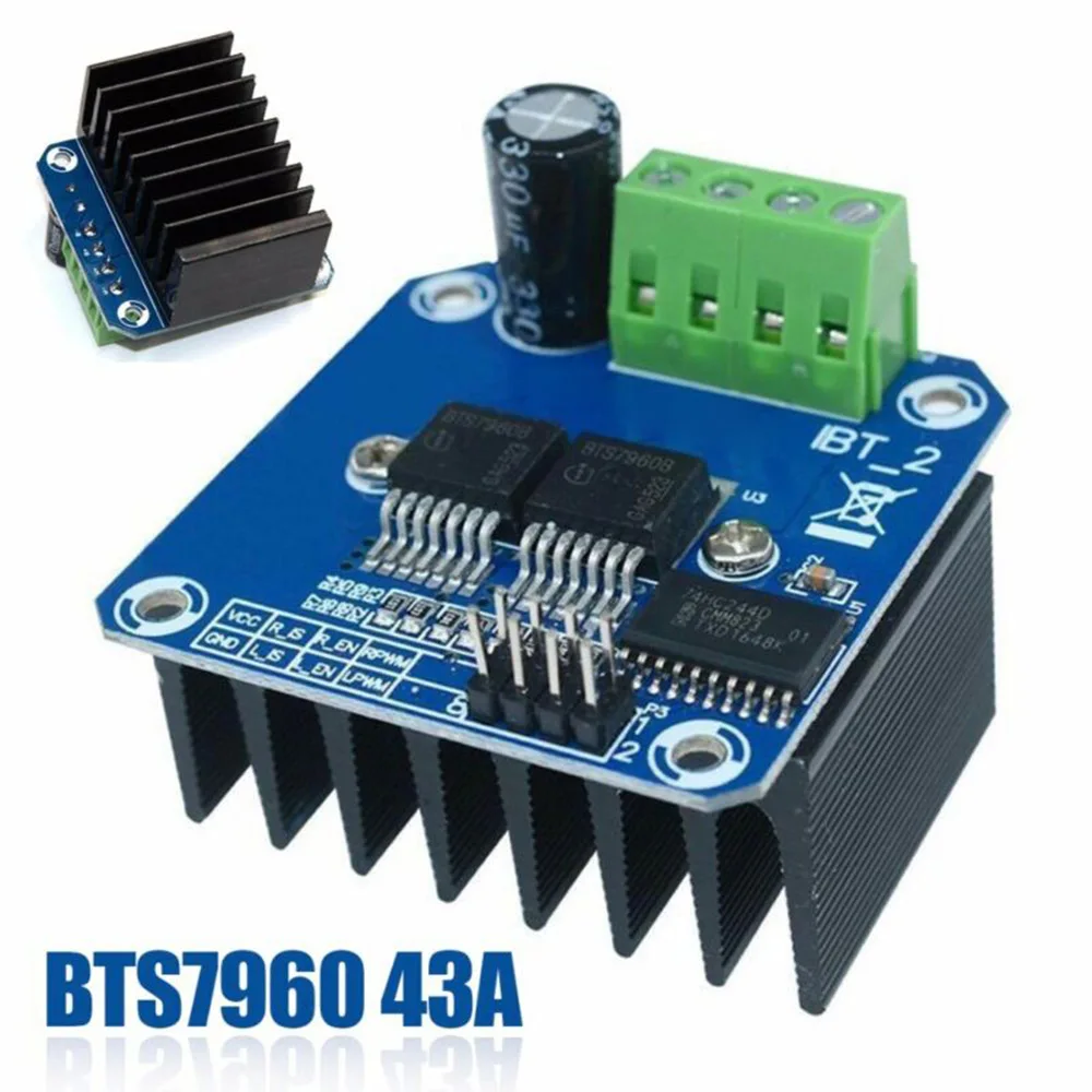 

Автоматический Новый Прочный практичный модуль 1 шт. 43A 6в-27в BTS7960B двойной драйвер для Arduino смарт-двигатель автомобиля Stepper