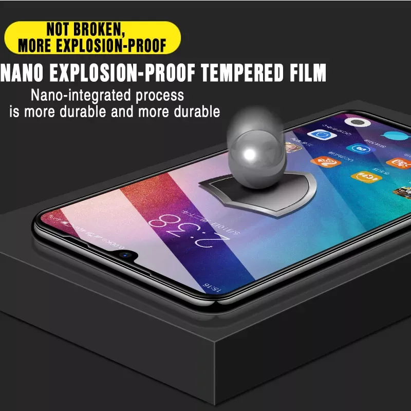 9D Full Cover Tempered Glass For Xiaomi Redmi 8 8A 7 7A S2 K20 K30 Note 7 8 Pro 8T Screen Protector Safety Protective Glass Film