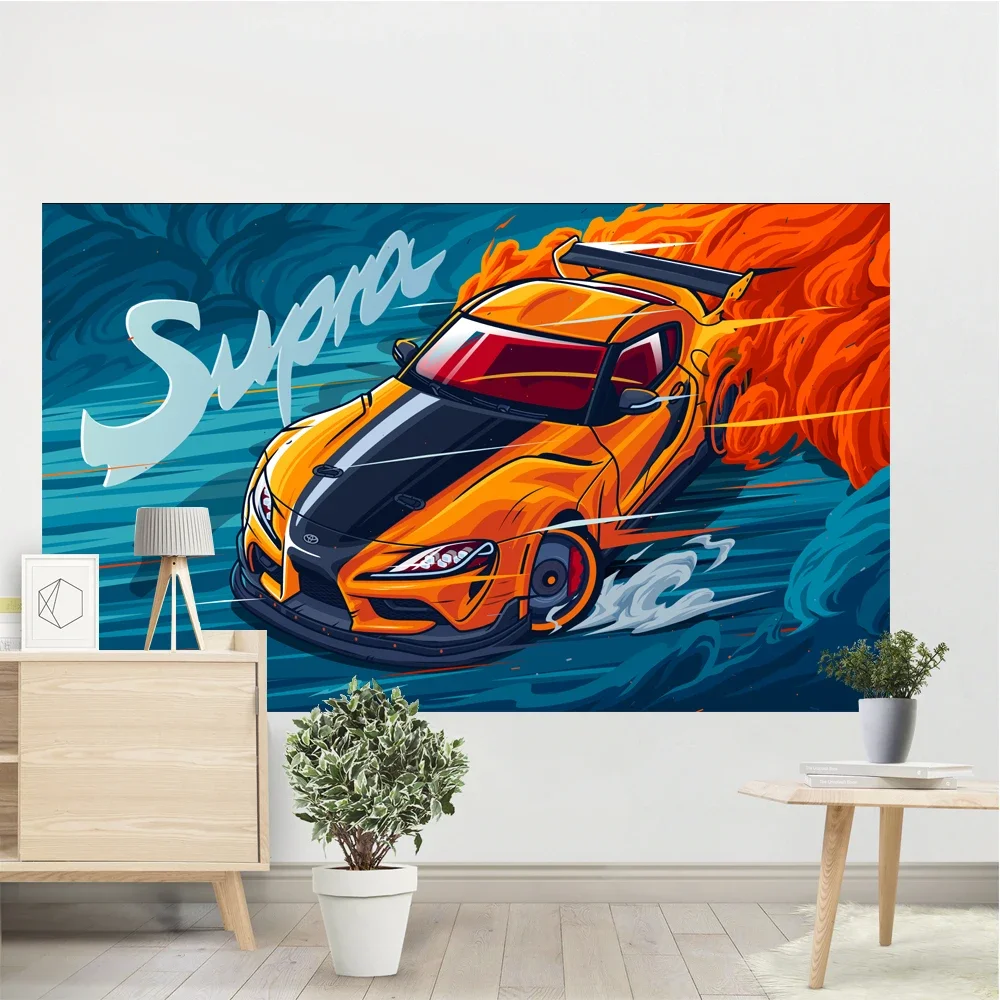 IIIM гобелен с логотипом IM спортивный постер настенный винтажный декор для