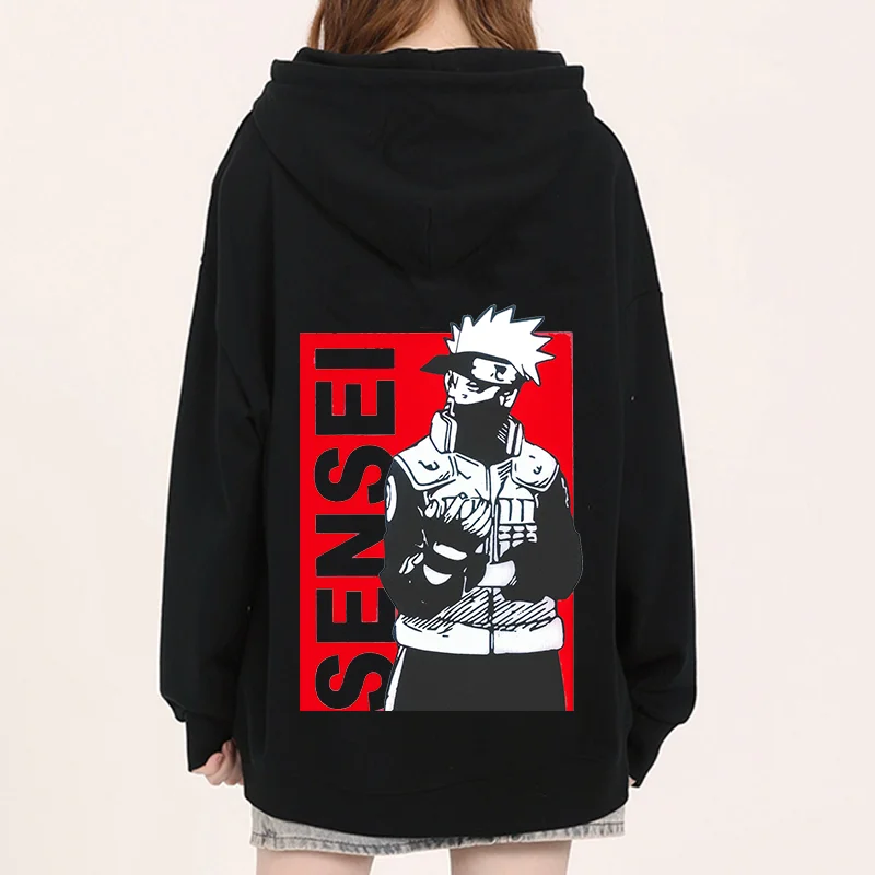 Новинка 2024 толстовка с капюшоном Наруто Hatake Kakashi модным принтом для мужчин и