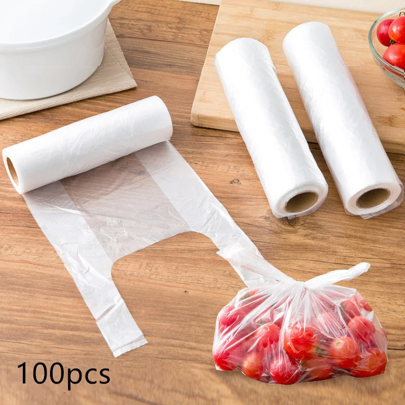 

Пакеты пластиковые прозрачные, 3 размера, с ручкой, 100 шт.