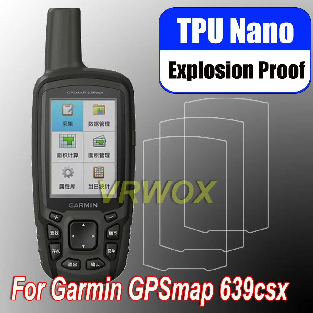 

3PCS Protective Film For Garmin GPSMAP 639csx 629SC 631csx 621sc 65S Worldwide Handheld GPS Nano Explosion-proof Protector