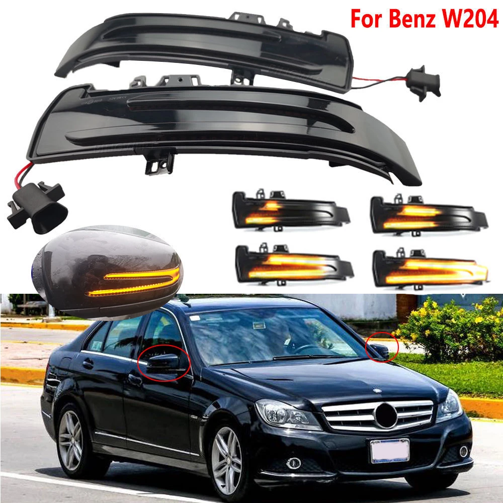 

Динамический указатель поворота для зеркала заднего вида, Световой индикатор для Mercedes Benz A, B, C, E, S, CLA, GLA, CLS, W176, W246, W204, W212, X156