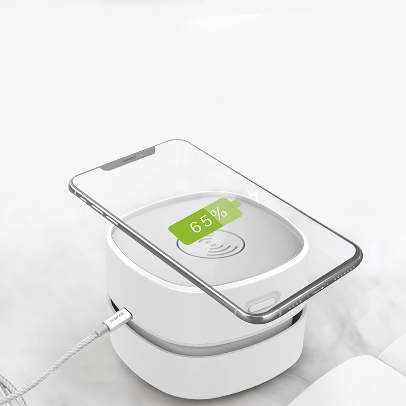 

Портативный пылесос с USB-зарядкой и беспроводным зарядным устройством