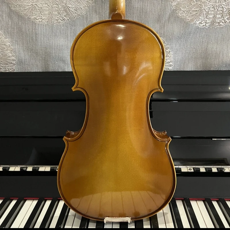 

Full Size handmade violin 4/4 3/4 solid wood Spruce Panel Maple Back violino Professional playing instrument with Case + bow