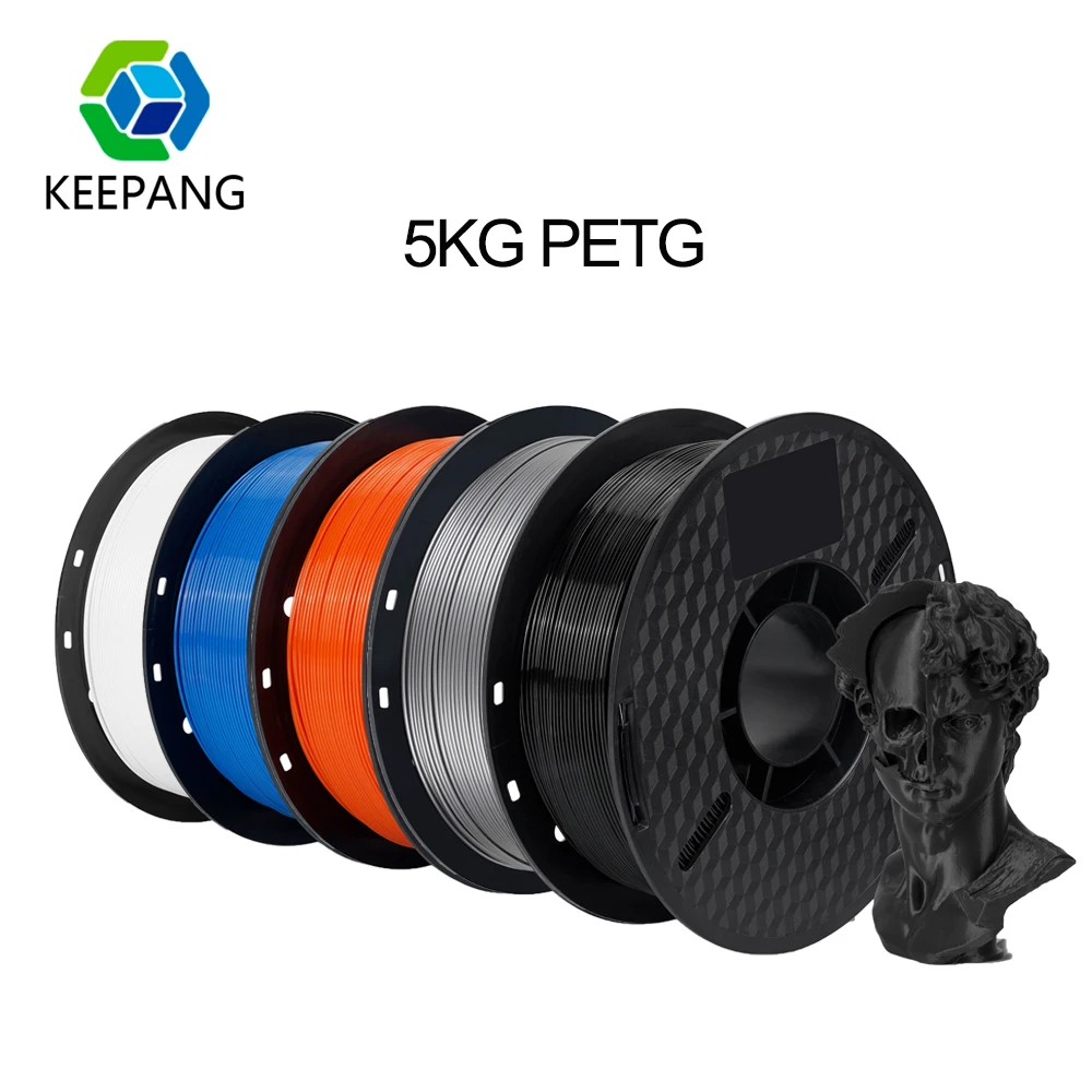 5KG PETG Пластик Филамент для 3D-принтера Kee Pang PETG, 1,75 мм, пластиковый материал, черный, белый цвет, ПЭТГ, расходные материалы для 3D-принтера, 1 кг/фунта 5KG PETG Пластик Филамент для 3D-принтера Kee Pang PETG, 1,75 мм, пластиковый материал, черный, белый цвет, ПЭТГ, расходные материалы для 3D-принтера, 1 кг/фунта