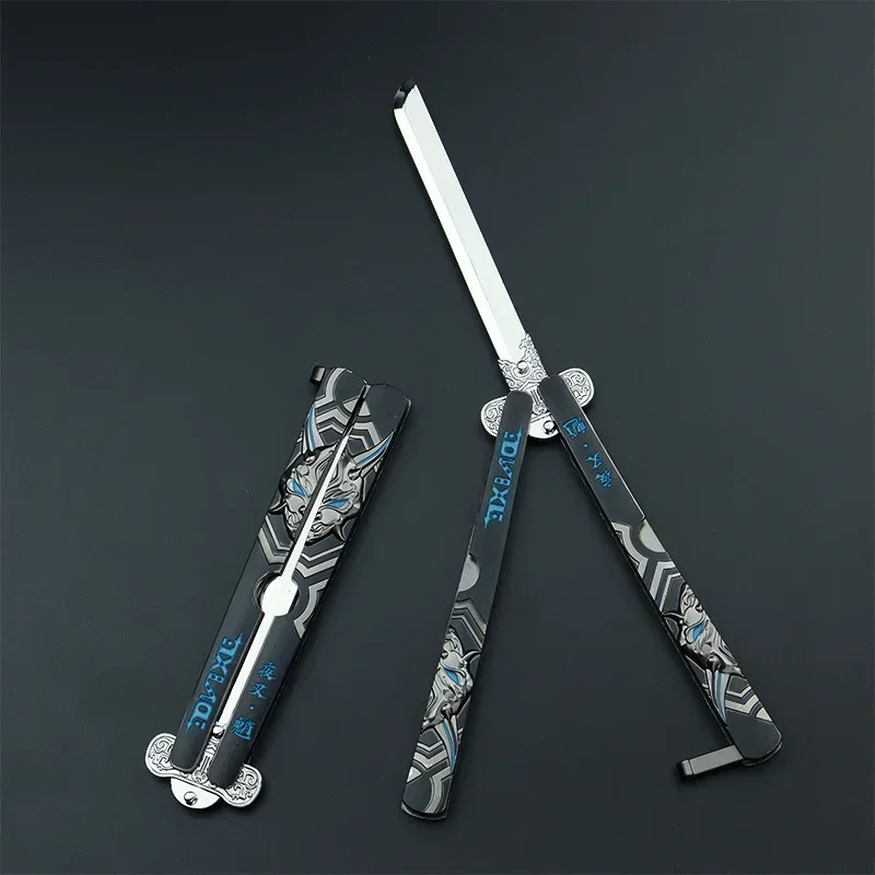 Новый 21-стильный анимационный нож-бабочка сложеный и неразрезанный а также