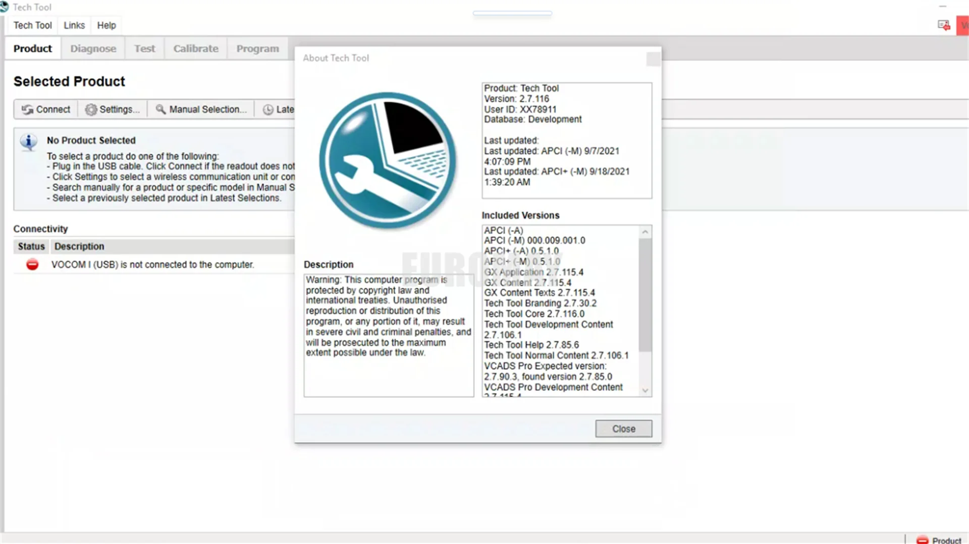 Tech Tool 2.7.116 Diagnostic Software for Volvo Renaut UD PTT2.7.116 Premium  With Devtool