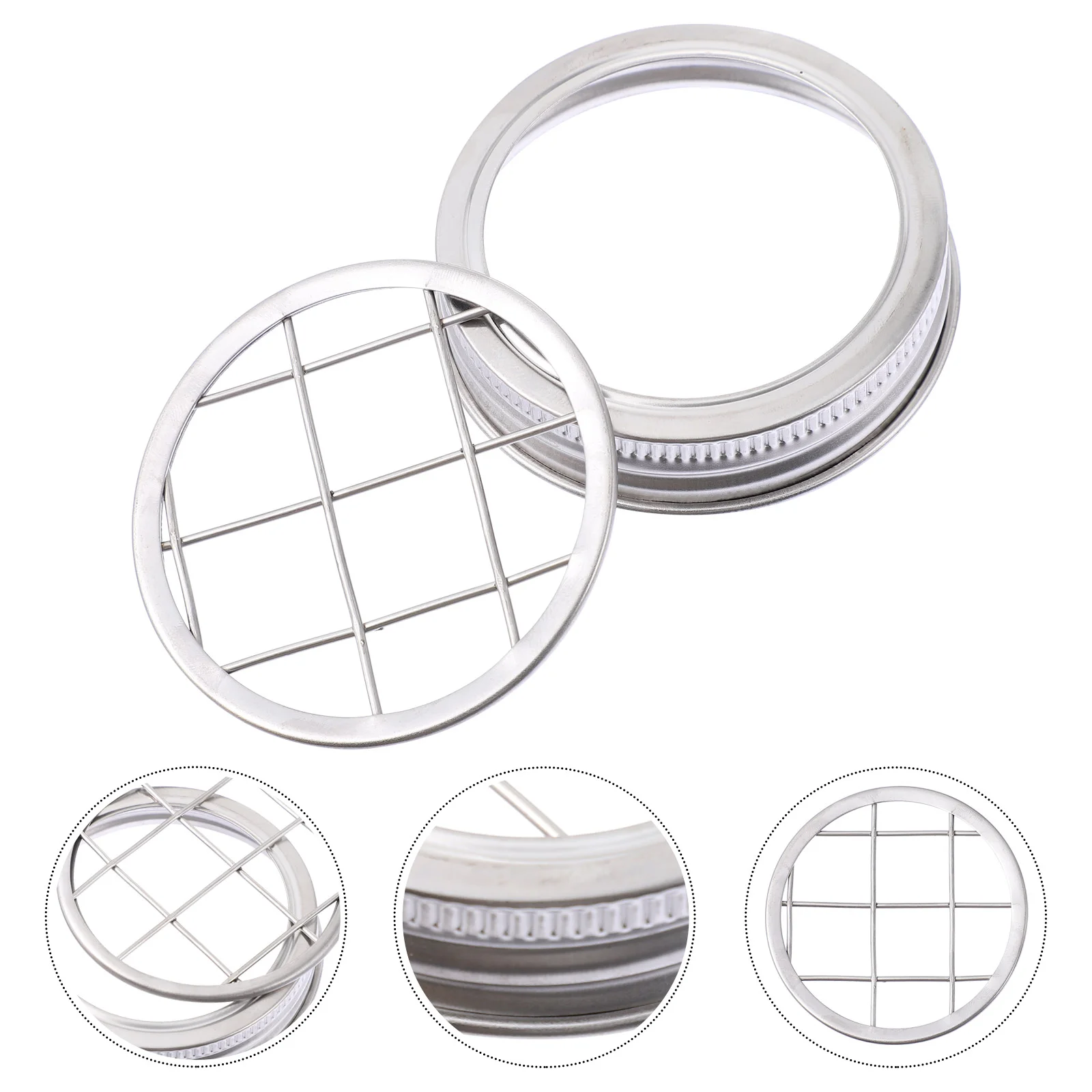 

Frog Lid Jar Mason Flower Lids Insert Canning Grid Jars Organizer Metal Floralikebana Holder Daisy Kenzancaps Cover Can Mouth