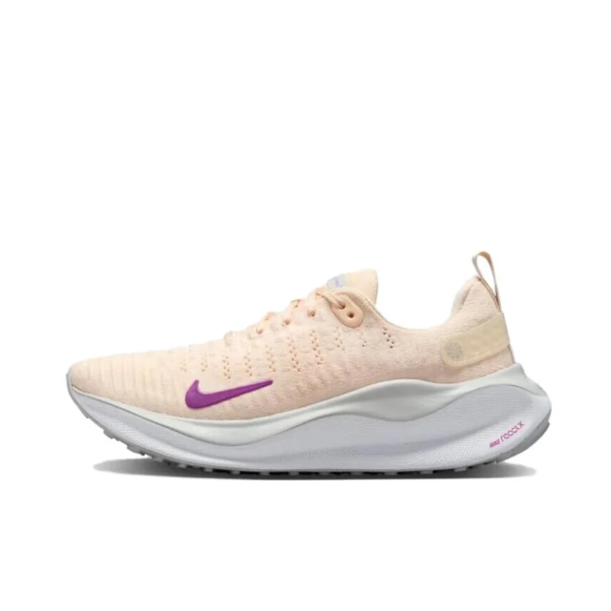 Nike Beige React Infinity Run FLyknit 4 женские повседневные кроссовки с низким верхом удобные