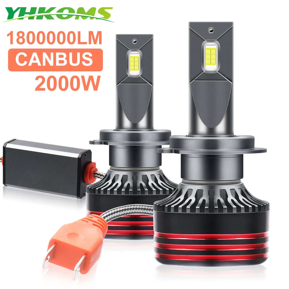 

Светодиодные Лампы YHKOMS Canbus Для Фар Автомобиля H7 H4 H1 9006 H11 9005 HB3 HB4