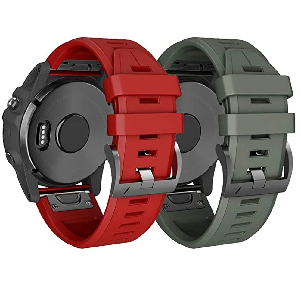 

22mm 26mm Smart Watch Silicone Bracelet for Garmin Fenix 7x 7 6X 6 5X 5 5S 3 3HR Forerunner 935 945/ S60 S62 Quick Release Strap