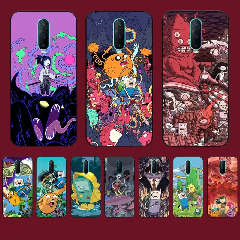 

Cartoon Adventure Time Phone Case for Vivo Y91C Y11 17 19 17 67 81 Oppo A9 2020 Realme c3