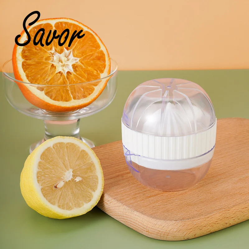 

Hand Juicer Citrus Orange Squeezer Manual Lid Rotation Press Reamer for Lemon Lime Grapefruit with Strainer and Container tools