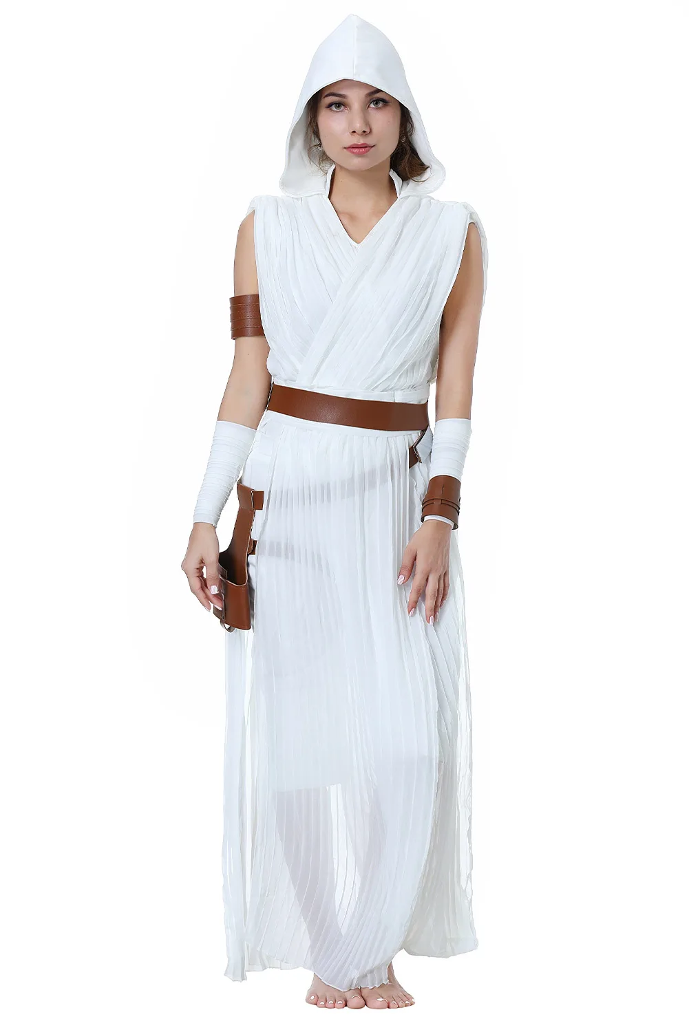 Костюм для косплея The Rise of Skywalker Rey Униформа костюм Рей на Хэллоуин карнавальный |