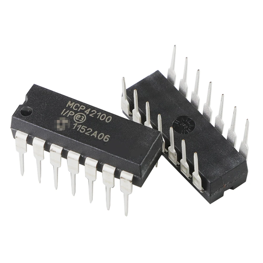 

(5 шт.) Φ/P IC POT DGTL 100K 2CH SPI 14-DIP MCP42100-I 42100 MCP42100