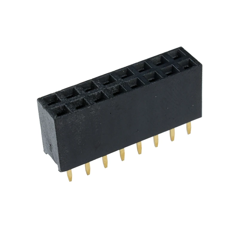 

50pcs 2x8 Pin 2.54mm Double Row Female Pin Header 16P PCB Socket Connector