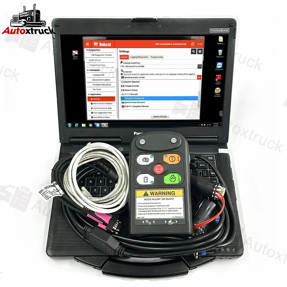 Ноутбук CF53 для BOBCAT диагностический инструмент погрузчик с бортовым поворотом по