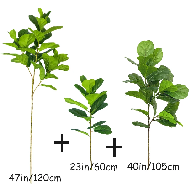 23-47 дюймов Тропическое дерево искусственные фикус растения ветки пластиковые