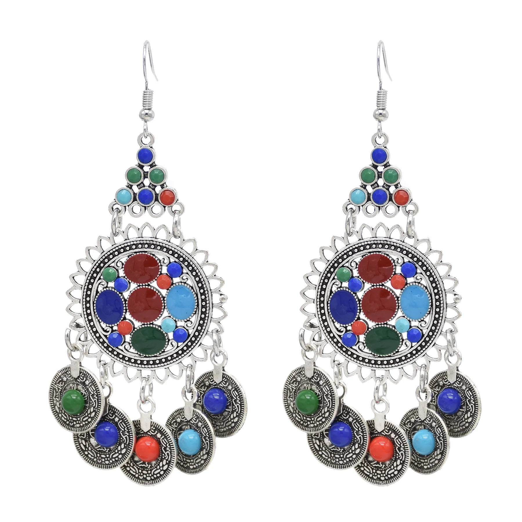 Европейские и ретро этнические серьги модные индивидуальные праздничные