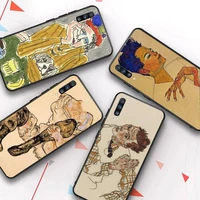 egon schiele phone case for samsung a51 a30s a52 a71 a12 for huawei honor 10i for oppo vivo y11 cover