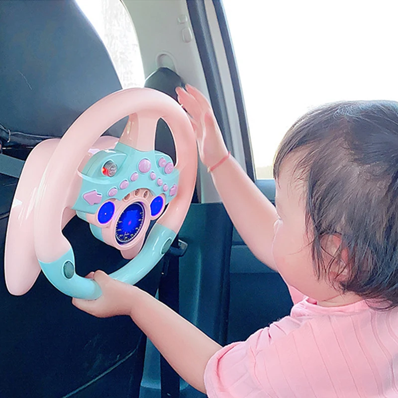 Toy Steering Wheel Kids Baby Interactive Toys Children With 