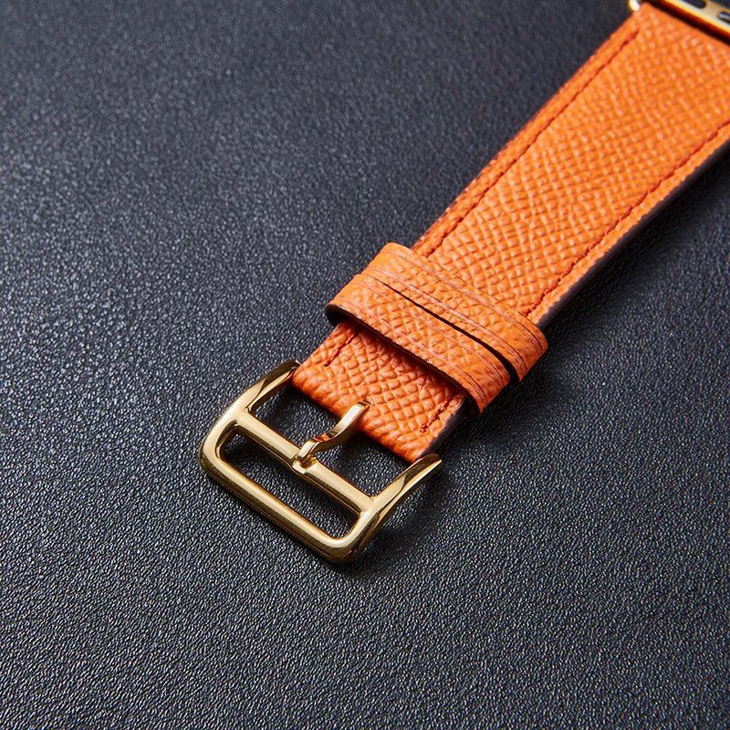 Genuine Leather Business Band for Apple Watch Series76543Single Tour Watchband IWatch Strap Free gift with order