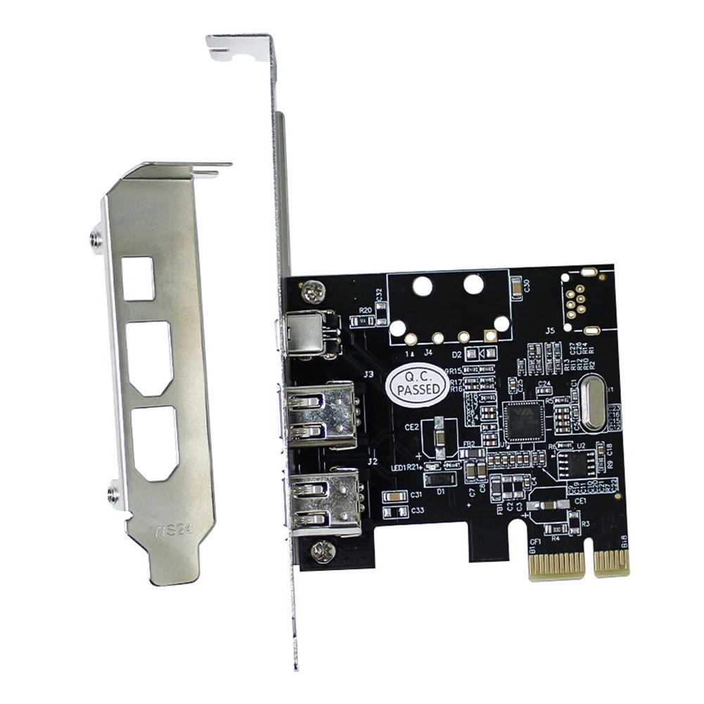 

Адаптер видеозахвата PCI-E 1X 1394 DV, 6-контактный на 4-контактный 3-портовый конвертер Firewire