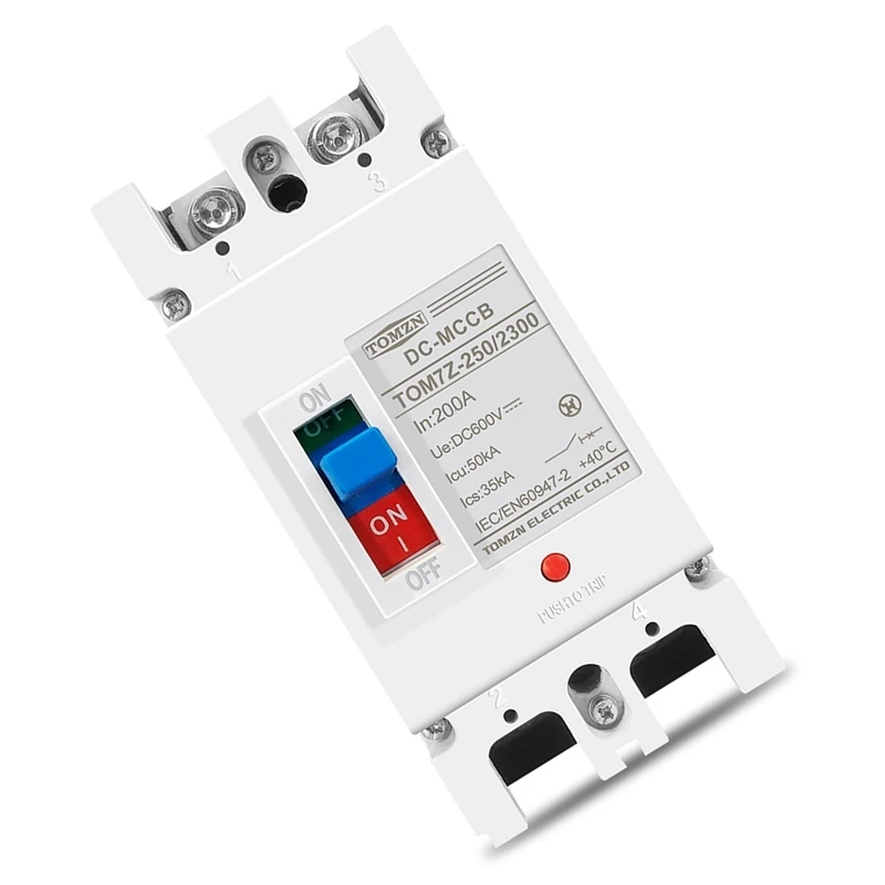 

TOMZN 2P DC 600V DC Solar Molded Case Circuit Breaker MCCB Overload Protection Switch Protector For Solar Photovoltaic PV