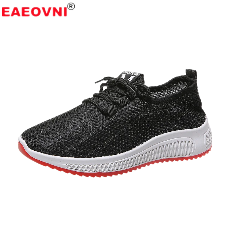 

Summer Women's Shoes Fashion Mesh Sneakers 2022 New Thick-soled Knitted Breathable Outdoor Casual Womens Slope Vulcanized Shoes