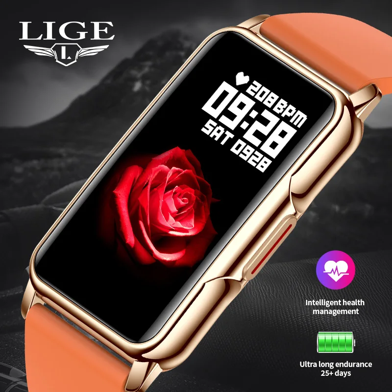 

LIGE Smart Watch Women Full Touch Screen Bluetooth IP67 Waterproof Ladies Watches Sports Fitness Tracker Smartwatch Reloj Hombre