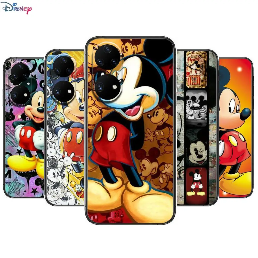 

cute mickey minnie Phone Case For Huawei p50 P40 p30 P20 10 9 8 Lite E Pro Plus Black Etui Coque Painting Hoesjes comic fas