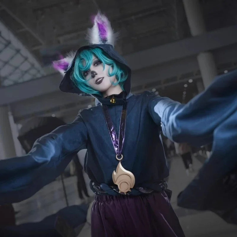 Игра LOL The Gloomist Vex Косплей Костюм Женский Милый праздничный костюм Уши Топ Брюки