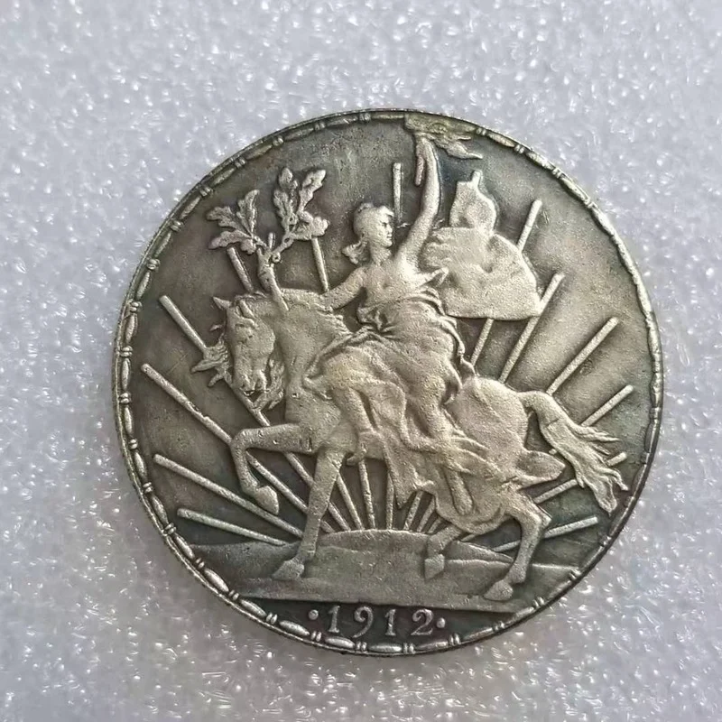 

Mexico 1912 Silver Plated Commemorative Collector Coin Gift Lucky Challenge Coin