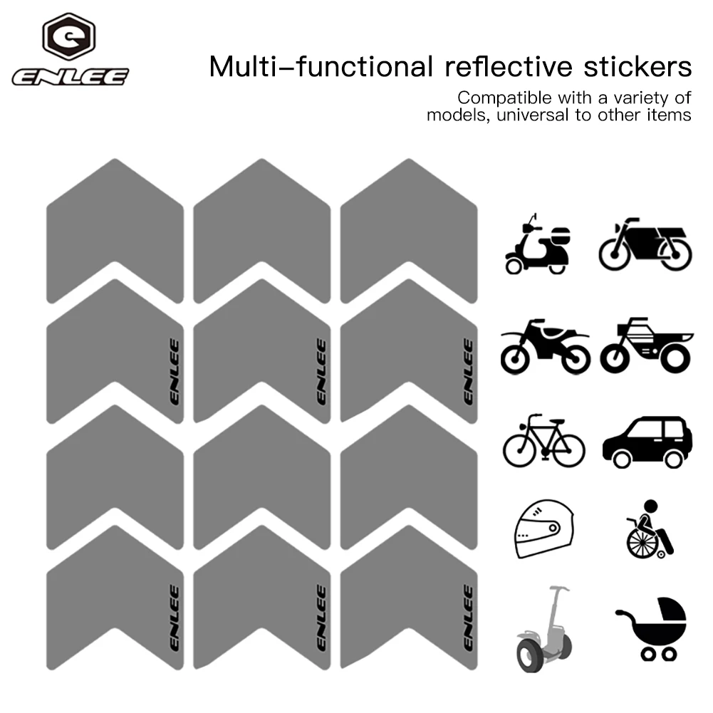 Motorcycle Bike Stickers Frame Reflective Tape Car Decal Wheel Hub Waterproof Reflective Rim Stickers For Night Safety Driving